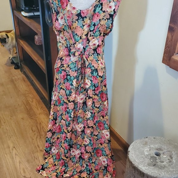 Vintage 90's grunge floral maxi dress - Picture 6 of 9